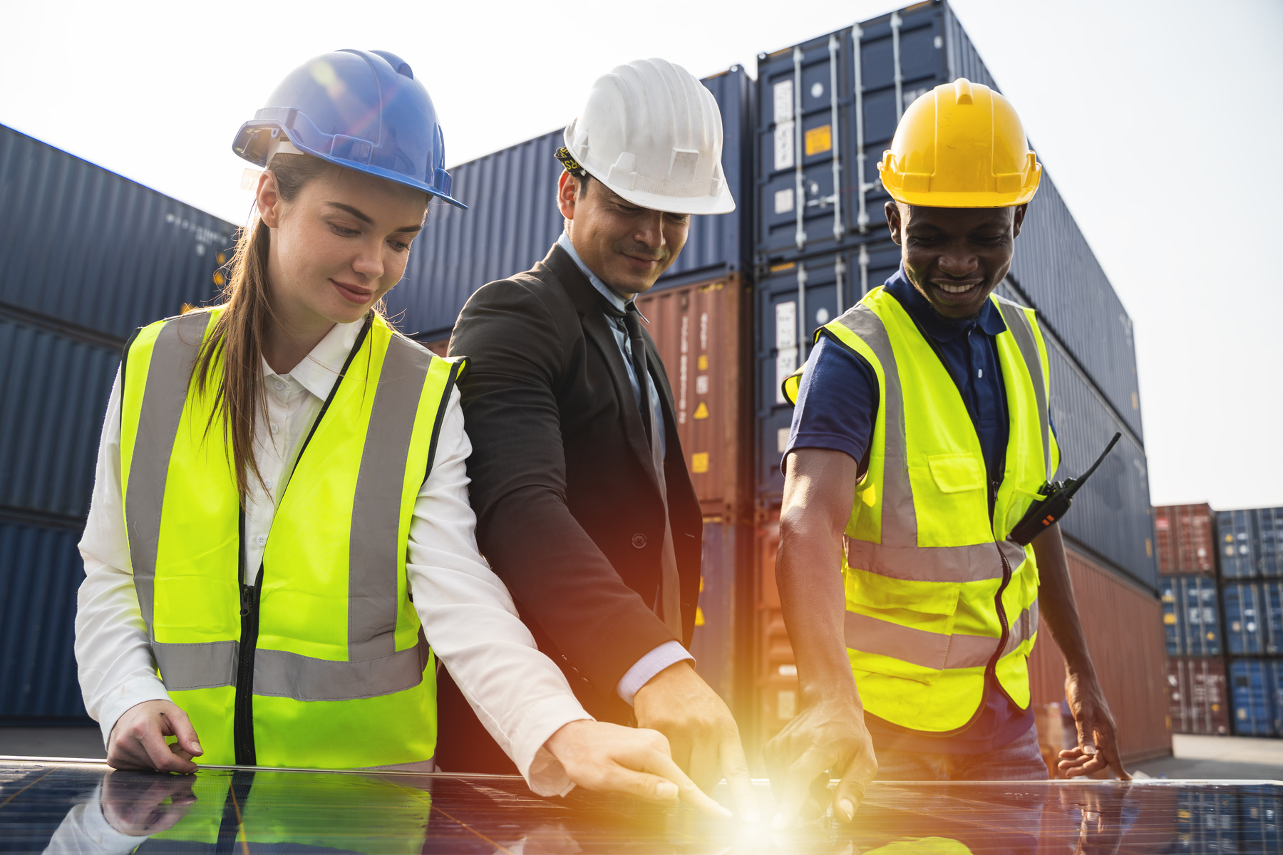 Rooftop Solar Power Plant Engineers and Technician Team